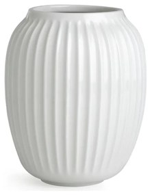 Vază din gresie Kähler Design Hammershoi, înălțime 20 cm, alb