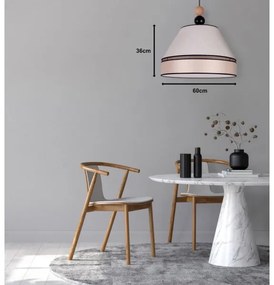 Duolla - Lustră pe cablu AVIGNON 1xE27/15W/230V d. 60 cm bej