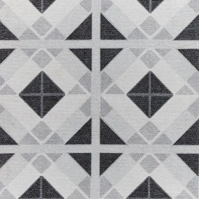 Covor tip traversă gri deschis-gri închis lavabil 61x170 cm Victoria Light – Think Rugs