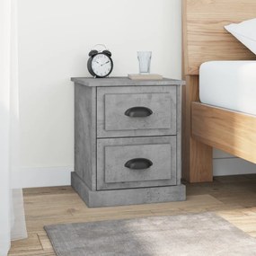 vidaXL Noptieră, gri beton, 39x39x47,5 cm, lemn prelucrat