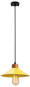 Lustră pe cablu MANAVGAT 1xE27/40W/230V galben/maro