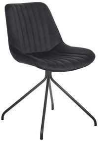 Set 2 buc scaune de sufragerie Navza (negru). 1081672