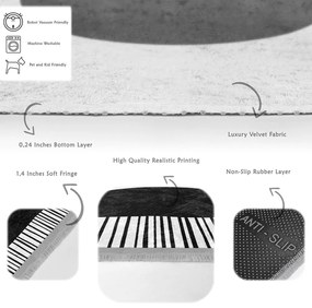 Covor alb-negru 160x230 cm – Mila Home