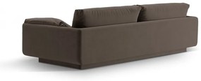 Canapea maro cu tapițerie din catifea 250 cm Torino – Micadoni