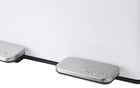 Coș de gunoi alb mat pentru reciclare/cu pedală 2x20 l din oțel Aliya – Spirella