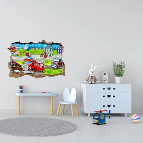 Autocolant de perete „Pompierii” 56x85 cm