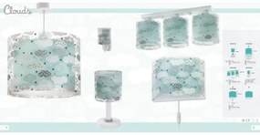 Dalber D-41412H - Candelabru pentru copii CLOUDS 1xE27/60W/230V
