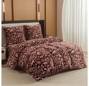 Lenjerie cocolino FOREST ANIMALS vinove Dimensiune lenjerie de pat: 2 buc 70 x 90 cm | 200 x 220 cm