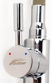 Baterie chiuvetă independentă Corin cu cioc flexibil bej