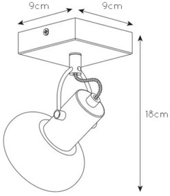 Spot MADEE 1xE14/25W/230V Lucide 17993/01/30