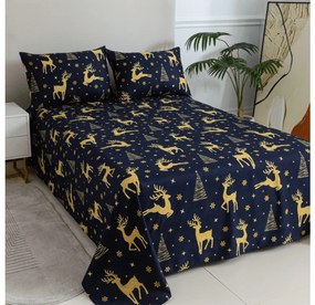 Cearsaf si fata de perna GOLDEN DEER Dimensiune: 50 x 70 cm | 140 x 240 cm