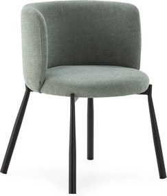 Set de scaune de sufragerie verde mentă 2 buc. tapițat Ginny – MOME