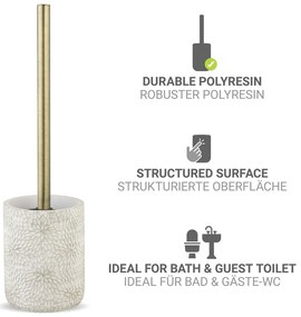 Perie de WC albă din polirășină Montalfano – Wenko