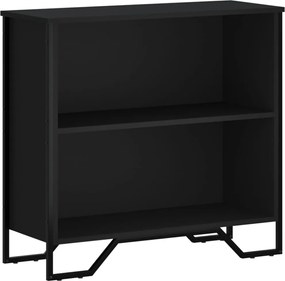 vidaXL Bibliotecă, negru, 80x31x74,5 cm, lemn prelucrat