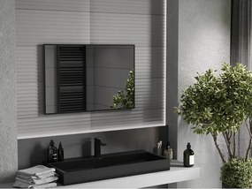 Mexen Loft oglindă de baie dreptunghiulară 90 x 60 cm, ramă neagră - 9852-090-060-000-70