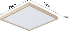 Brilagi - Corp de iluminat LED pentru baie ULTRA SLIM LED/18W/230V 30x30 cm auriu IP54