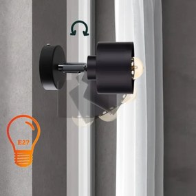 Spot de perete SIMPLY BLACK 1xE27/60W/230V