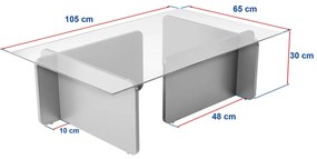 Măsuță de conferință Flavio Honey Oak
