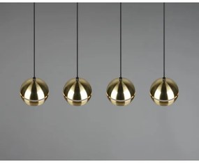 Lustră pe cablu FLETCHER 4xE14/40W/230V alamă Trio