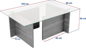 Măsuță de cafea Vetrino Wood Black