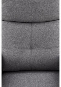 Fotoliu reglabil FELIPE, gri