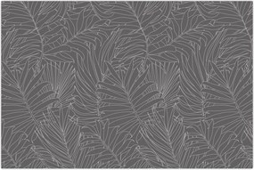 Tablou - Frunze de palmier gri (90x60 cm)