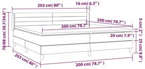 Pat box spring cu saltea, verde inchis, 200x200 cm, catifea Verde inchis, 200 x 200 cm, Benzi orizontale