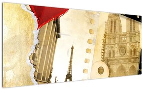Tablou - Amintiri din Paris (120x50 cm)