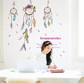 Autocolant de perete "Prinzatoare de vise - colorat" 100x105 cm