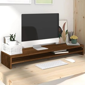 Suport pentru monitor stejar maro 100x24x13 cm lemn prelucrat Stejar brun