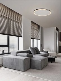 Plafoniera circulara aluminiu negru GREAMY D-65cm