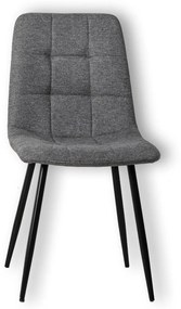 STONES Scaun din material textil 55cm X 44cm H. 81cm | Aosom Romania
