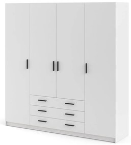 Șifonier alb 196x200 cm Sprint – Tvilum