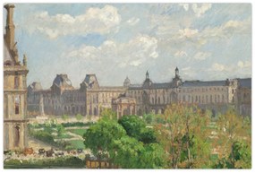 Tablou - Camille Pissarro, Place du Carrousel, Paris, reproducere (90x60 cm)