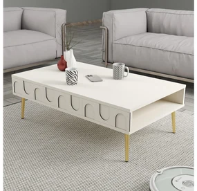 Măsuță de cafea Bipemu 1 (crem + auriu). 1093323