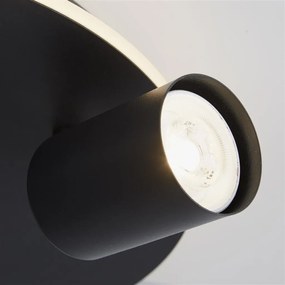 Plafoniera cu 3 spoturi metal negru San Diego