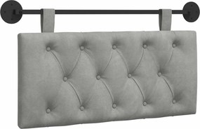 vidaXL Cap de pat suspendat Gri deschis 100 x 55 x 7 cm Catifea