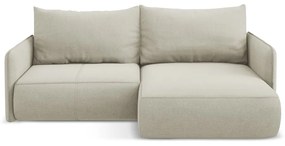 Colțar crem extensibil/cu spațiu de depozitare (cu colț pe partea dreaptă) Nanea – Makamii