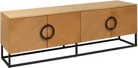 Comoda TV GRANDEZZA 180cm stejar natural
