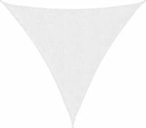 vidaXL Parasolar, alb, 3,6x3,6x3,6 m, țesătură oxford, triunghiular