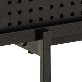 Comodă TV neagră cu aspect de lemn de frasin 180x44,5 cm Angus – Actona