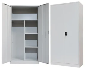 Dulap metalic de gradina Zogi cu compartiment gri deschis 90x45x180 cm