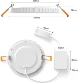 Philips - Set de 2 spoturi LED RGBW, dimabile, pentru baie, încorporate Hue SLIM LED/12W/230V IP44