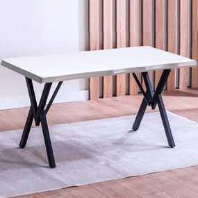 Masă Barton Alba din MDF, Pentru Bucătărie sau Living