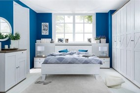 Set dormitor STOCKHOLM, pin alb andersen/stejar sonoma, pat 160x200, d