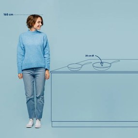 Kela Tigaie din oțel inoxidabil cu suprafață ceramică Flavoria 28 cm