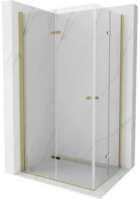 Mexen Lima Duo cabină de duș pliabilă 100 x 90 cm, transparent, Aurie - 856-100-090-50-00-02