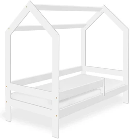 Pat pentru copii CASETA D3, 80 x 160 cm, alb Saltea: fara saltea, Somiera: fara somiera, Cutie de depozitare: fara cutie de depozitare