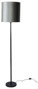 Lampă de podea neagră cu abajur din catifea verde 40cm - Simplo