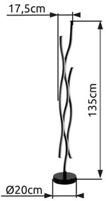 Lampadar LED Globo 67206S GERONIMO LED/28W/230V 3000K negru